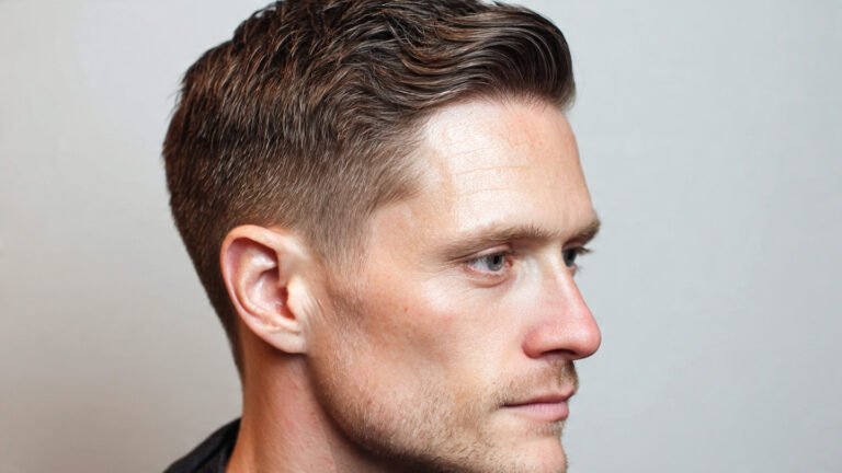 Straight Hair Layered Cut With Taper