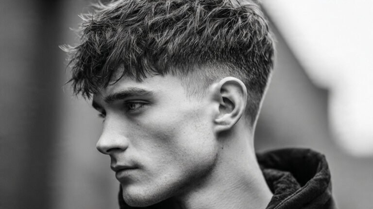 Textured Fringe With Mid Fade