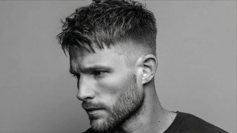 Textured Short Wolf Cut With Low Fade