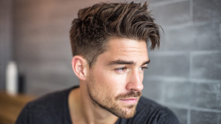 Textured Side Part Flow With Low Fade