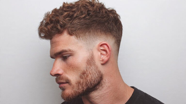 Textured Taper Fade With Thick Hair