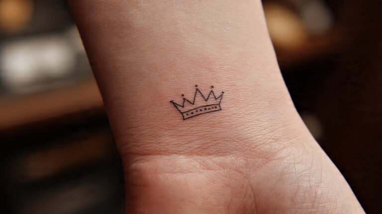 Tiny Crown Tattoo