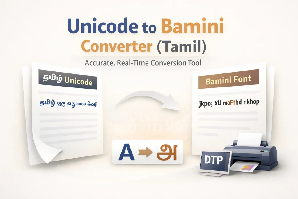 unicode to bamini