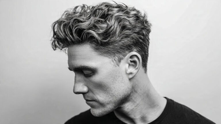 Wavy Quiff with Tapered Sides