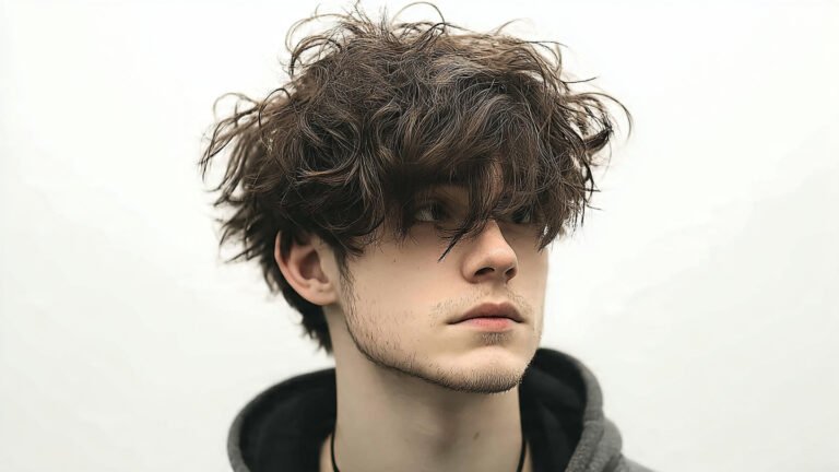Wavy Textured Crop With Mid Fade