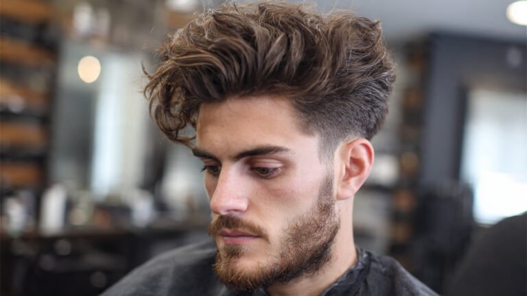 Wavy Textured Pompadour