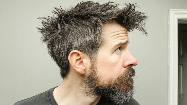 Wolf Cut With Sculpted Beard