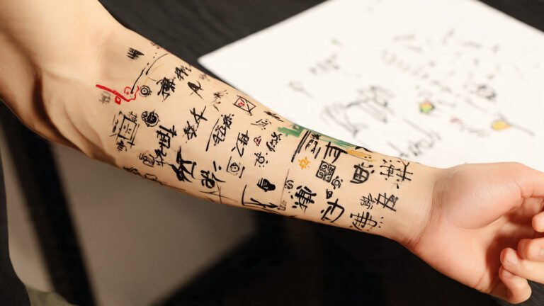 Wrist to Half Sleeve Script Design