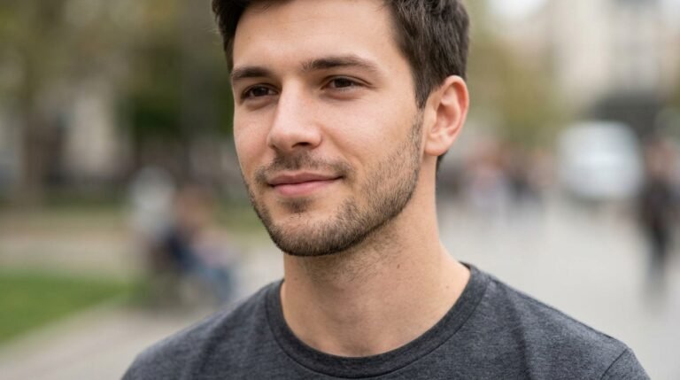  High cheek stubble