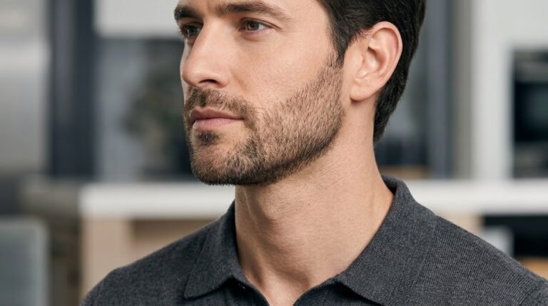  Tight neckline stubble