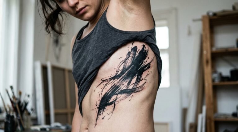 abstract ink stroke