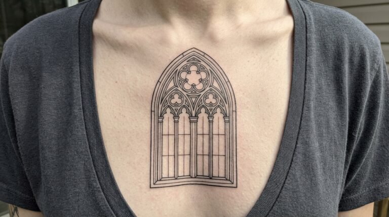 Arch window tattoo