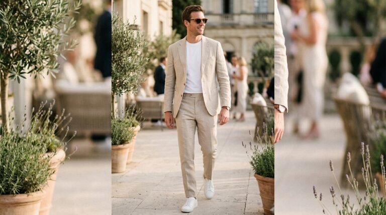  Lightweight summer suit outfit men