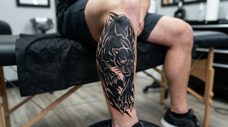 Black Panther Calf Piece