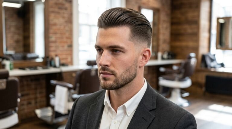 Classic polished slick back