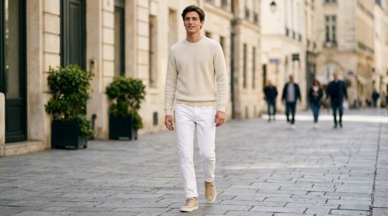 Neutral Monochrome Outfit Men