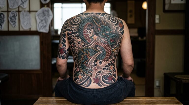 Japanese back tattoo