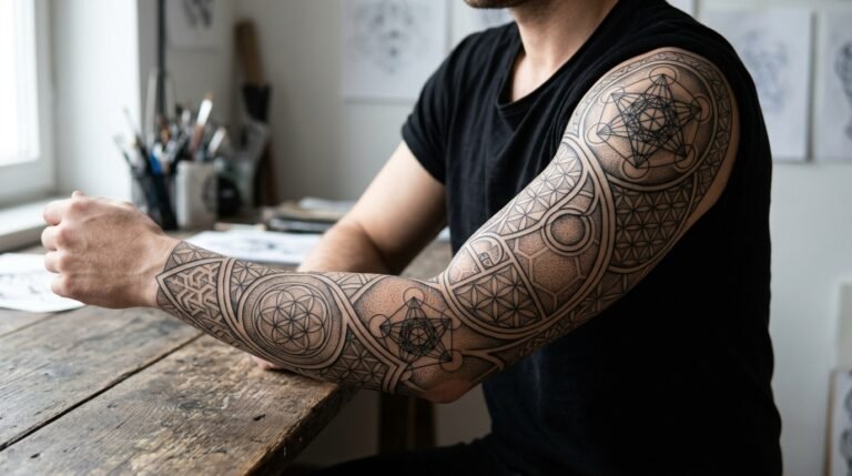 Geometric spiral sleeve