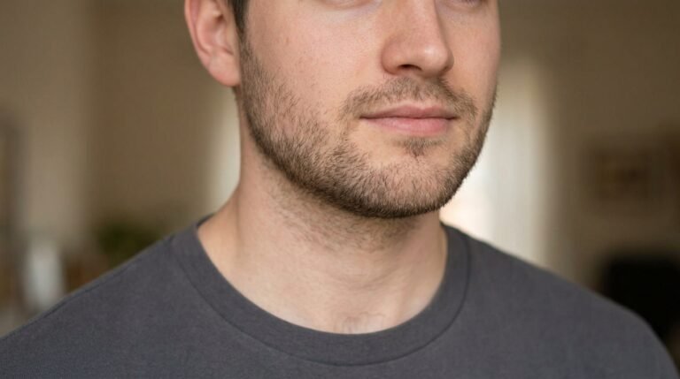 Clean stubble lineup