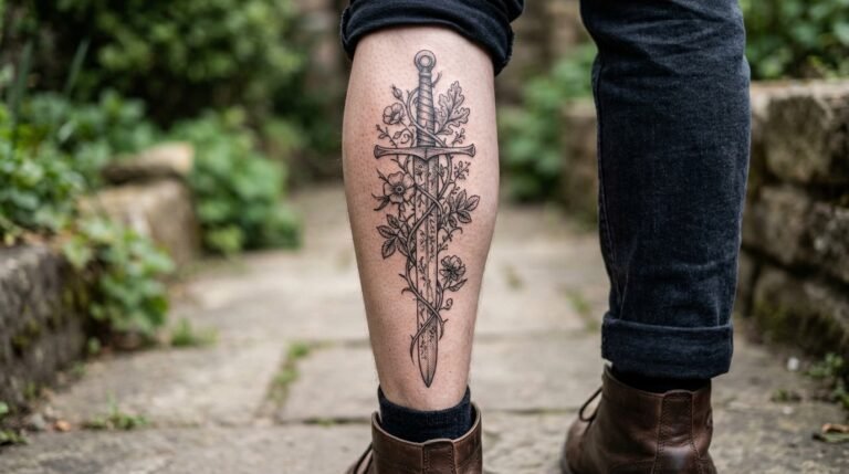 Illustrative Sword Tattoo