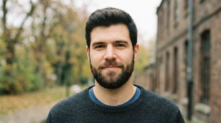 Natural medium beard lineup
