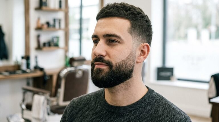 Tapered beard fade lineup