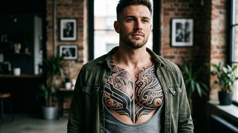 Men Chest Tattoo Designs