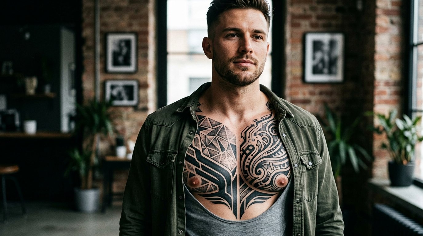 Men Chest Tattoo Designs
