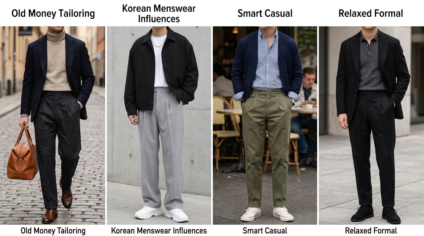 Men Pleated Trousers Outfits