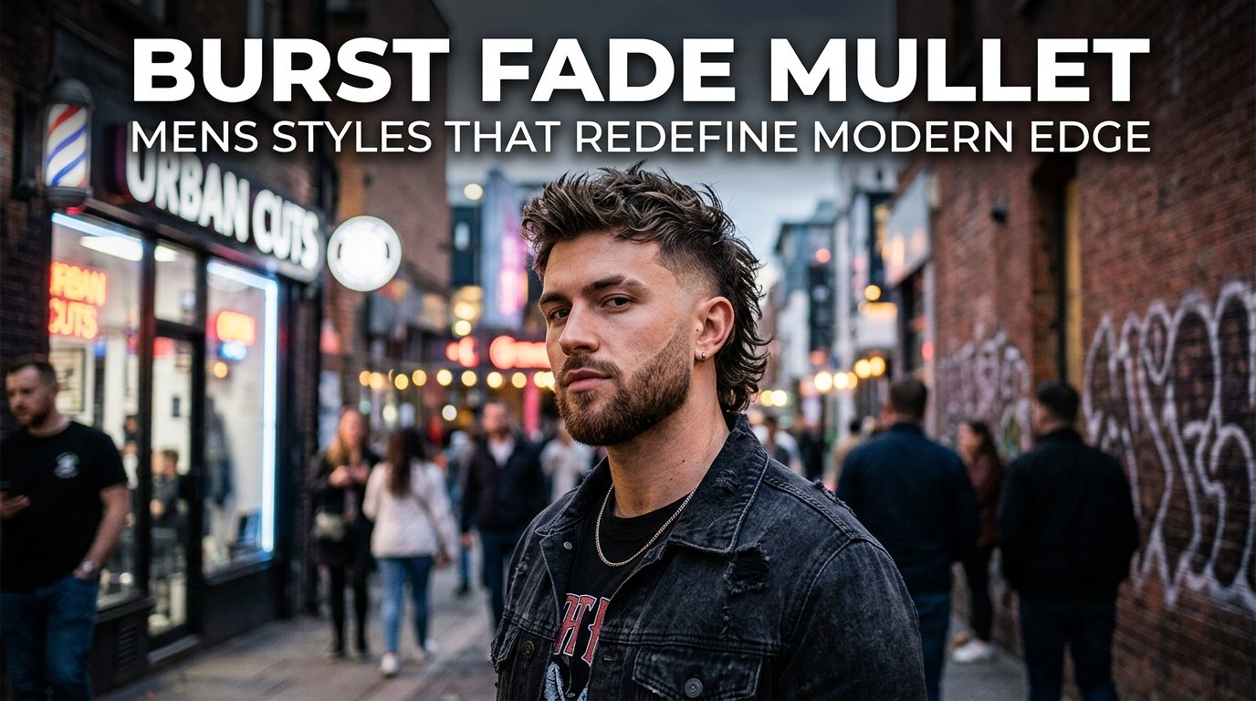 Burst Fade Mullet