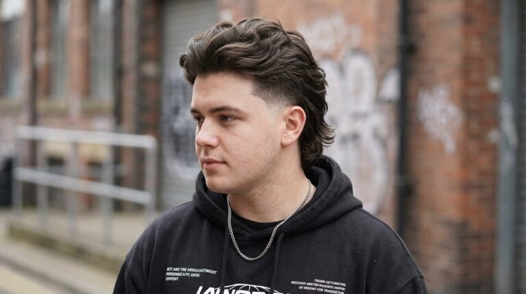 Drop Fade Sculpted Mullet