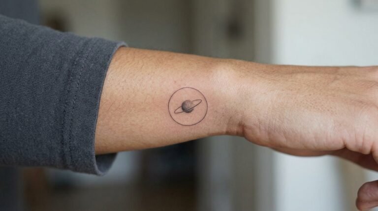 Mountain line tattoo