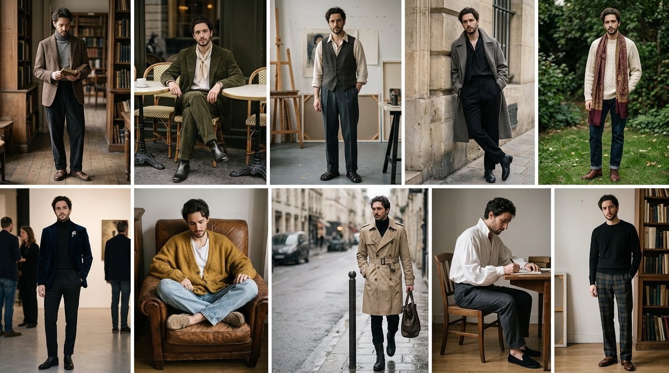 Poetcore Aesthetic Outfit Men