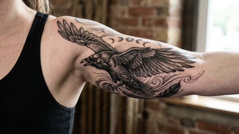 raven wing spread