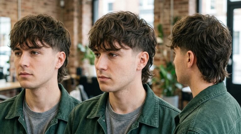 Shaggy Taper Fade Mullet