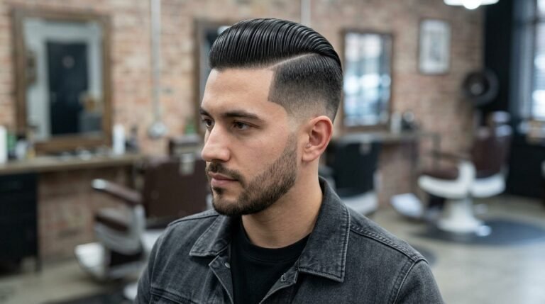 Side undercut razor slick back
