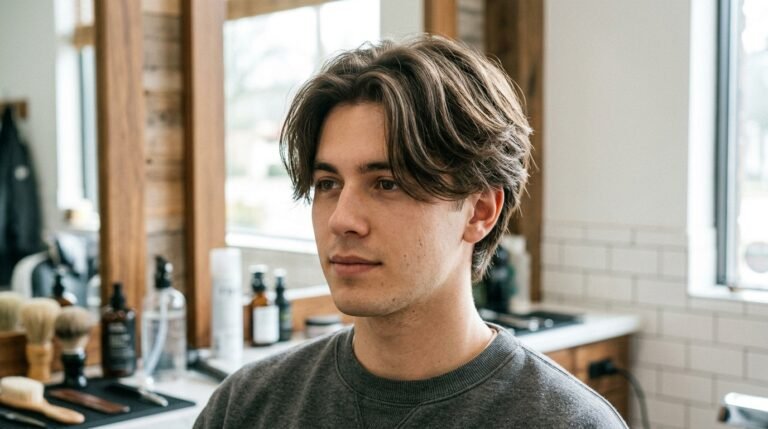 Best Curtain Hairstyle Men Ideas