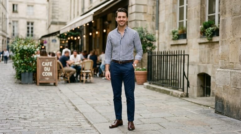 Striped Shirt Outfit Men