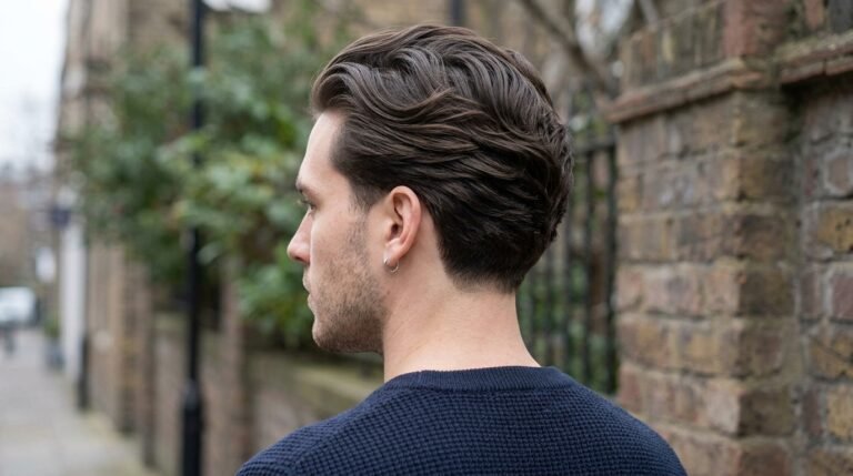 Long hair taper slick flow