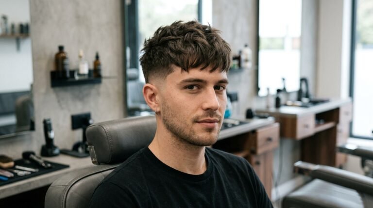 Textured crop low fade