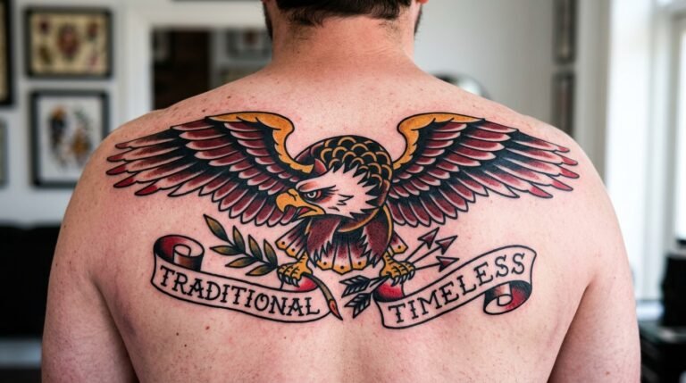 Traditional eagle back