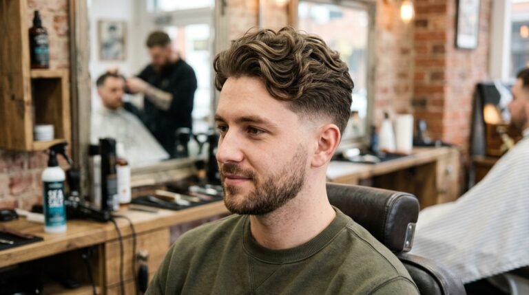 Wavy textured low fade