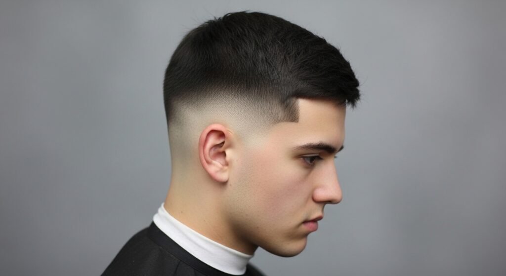 Taper fade crop haircut image