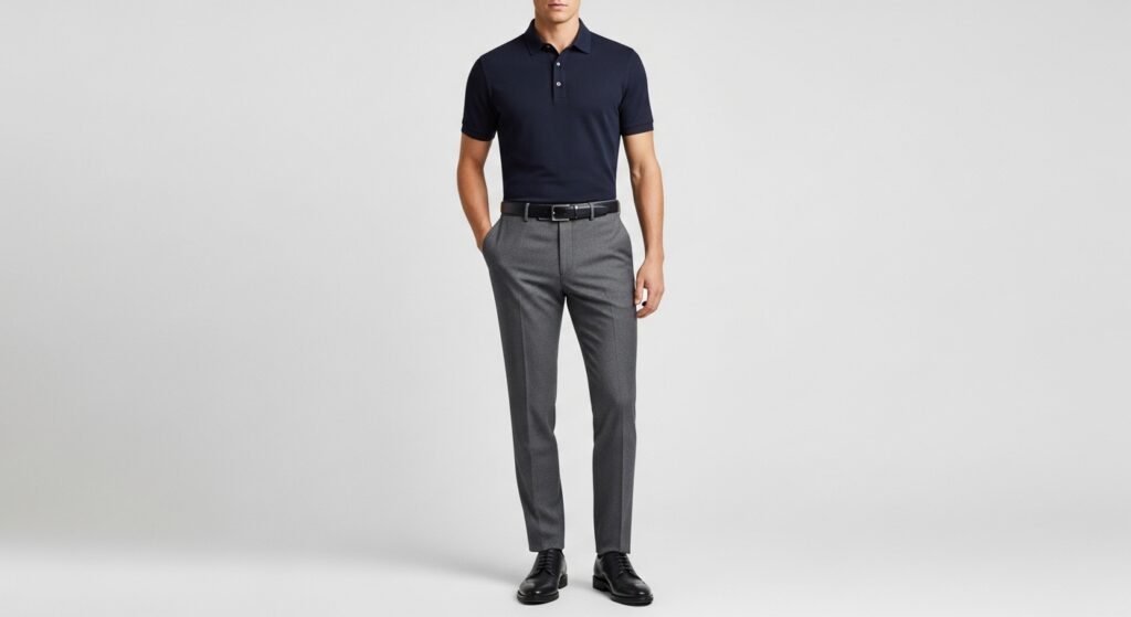 Refined Monochrome Office Fit
