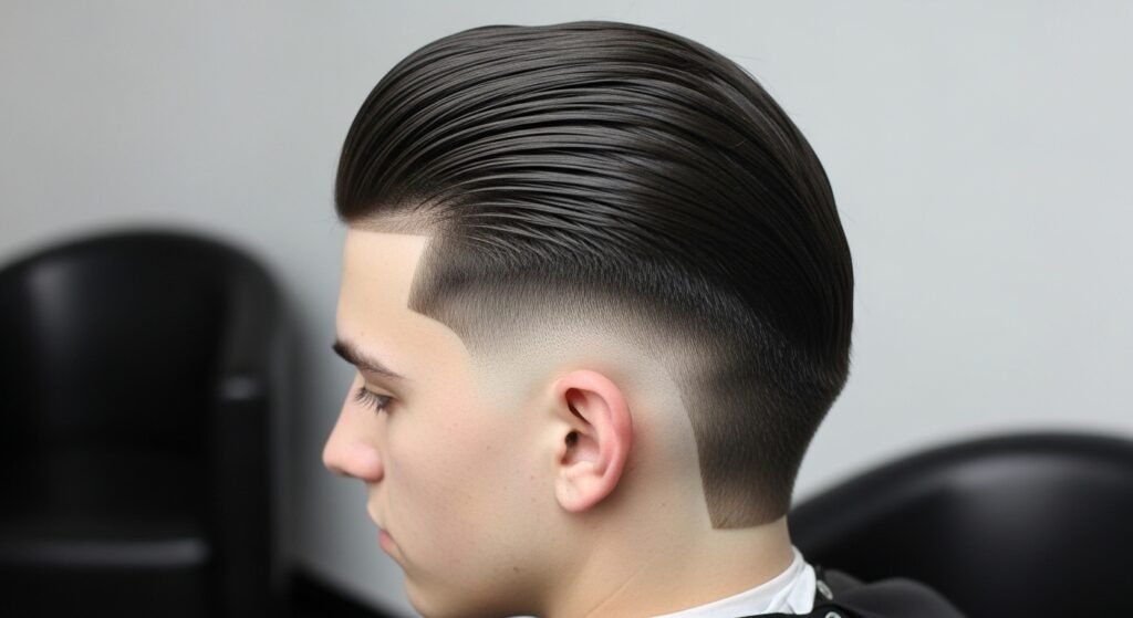 Slick High Contrast Burst Mullet