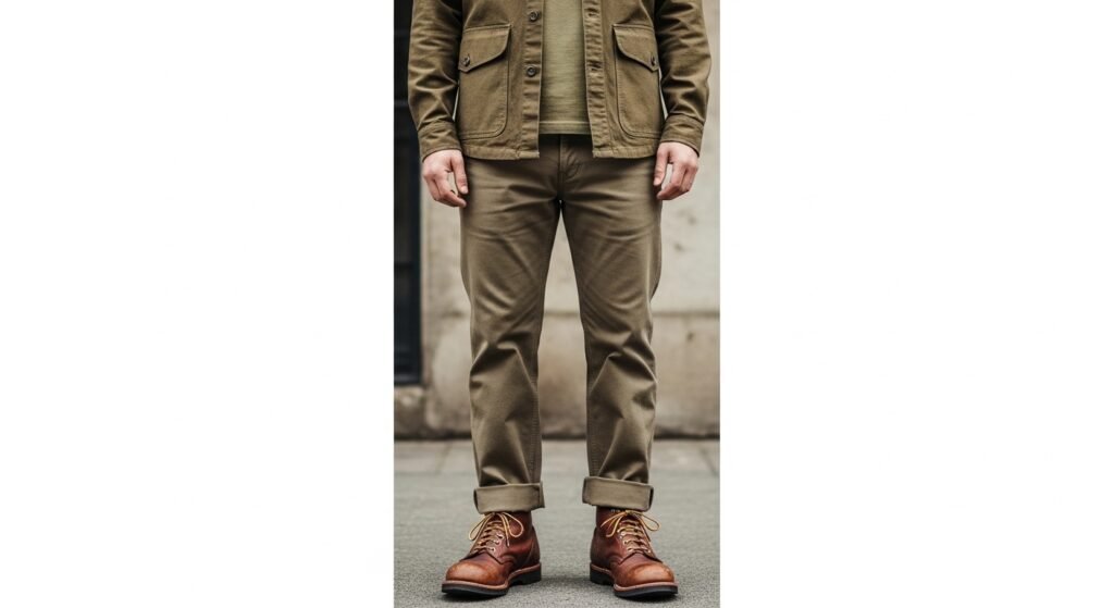 Earth-Tone Workwear Monochrome
