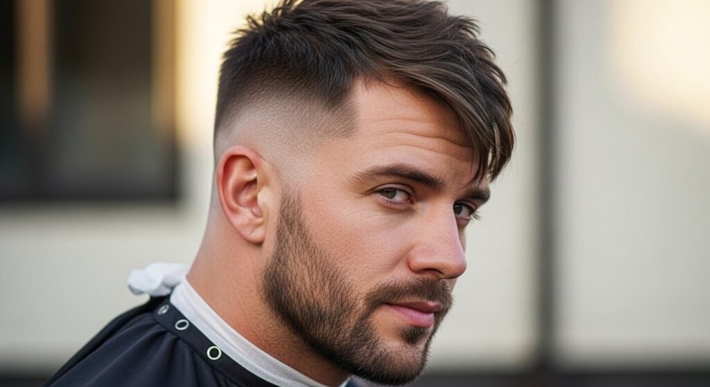 Burst fade crop haircut image