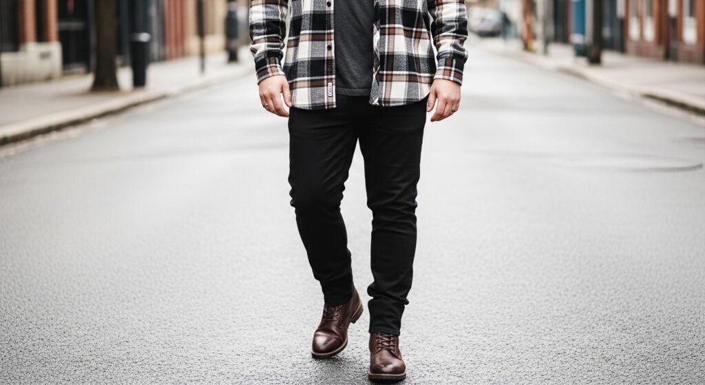 Rugged casual outfit