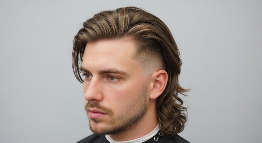 Curtain Flow Burst Mullet