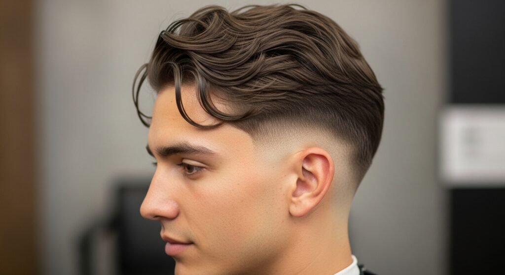 Wavy crop haircut 